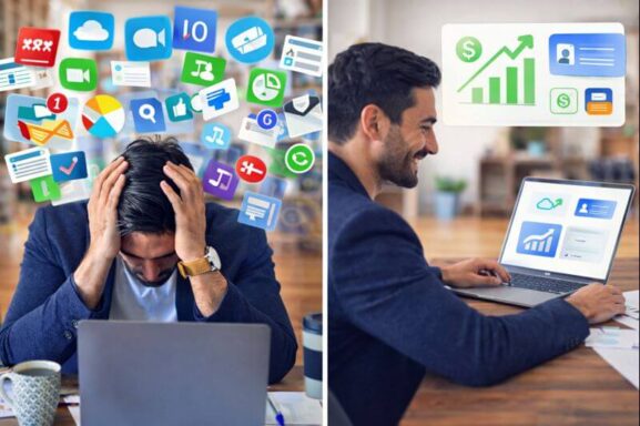 West Palm Beach small business owner overwhelmed by multiple software tools and rising SaaS costs